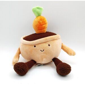 Kellytoy Potted Plant Carrot Plush Stuffed Toy 6.3" Stuffed Toy